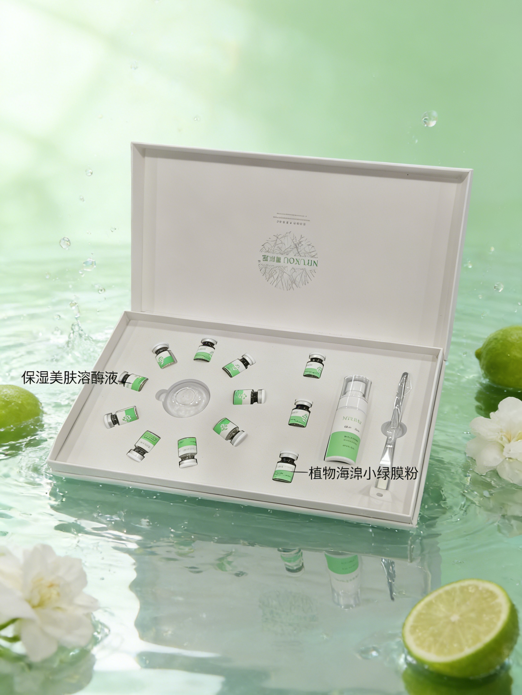 植物海绵小绿膜焕肤组合的效果