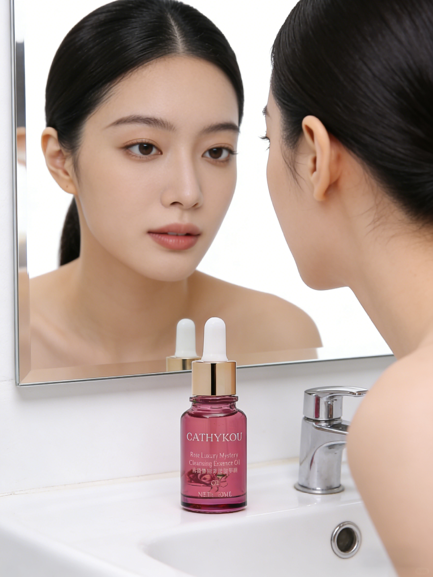 CATHYKOU 玫瑰奢谜净肤精华油如何发挥作用的？