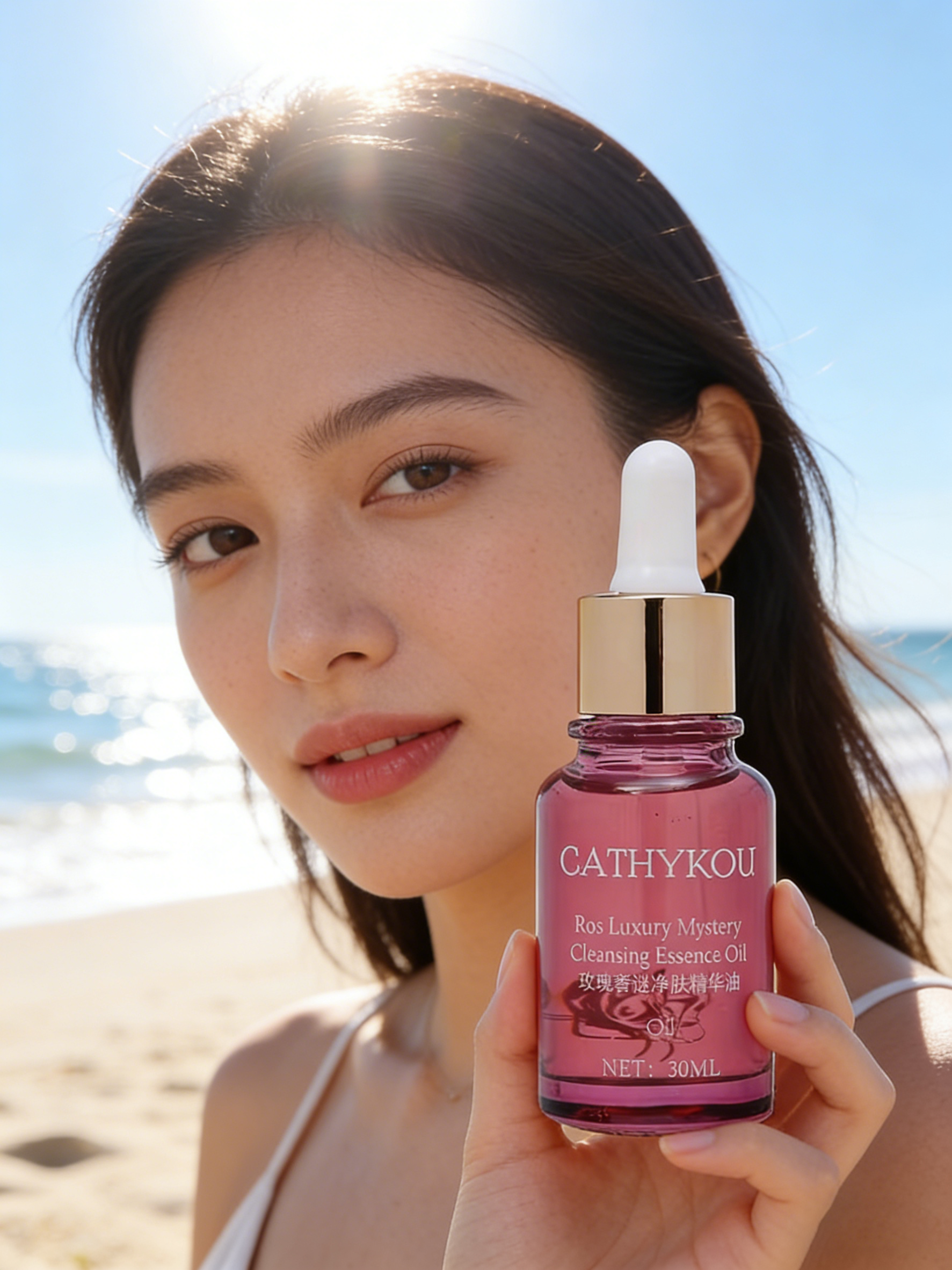 户外暴晒后，用 CATHYKOU 玫瑰奢谜净肤精华油急救补水可行吗？