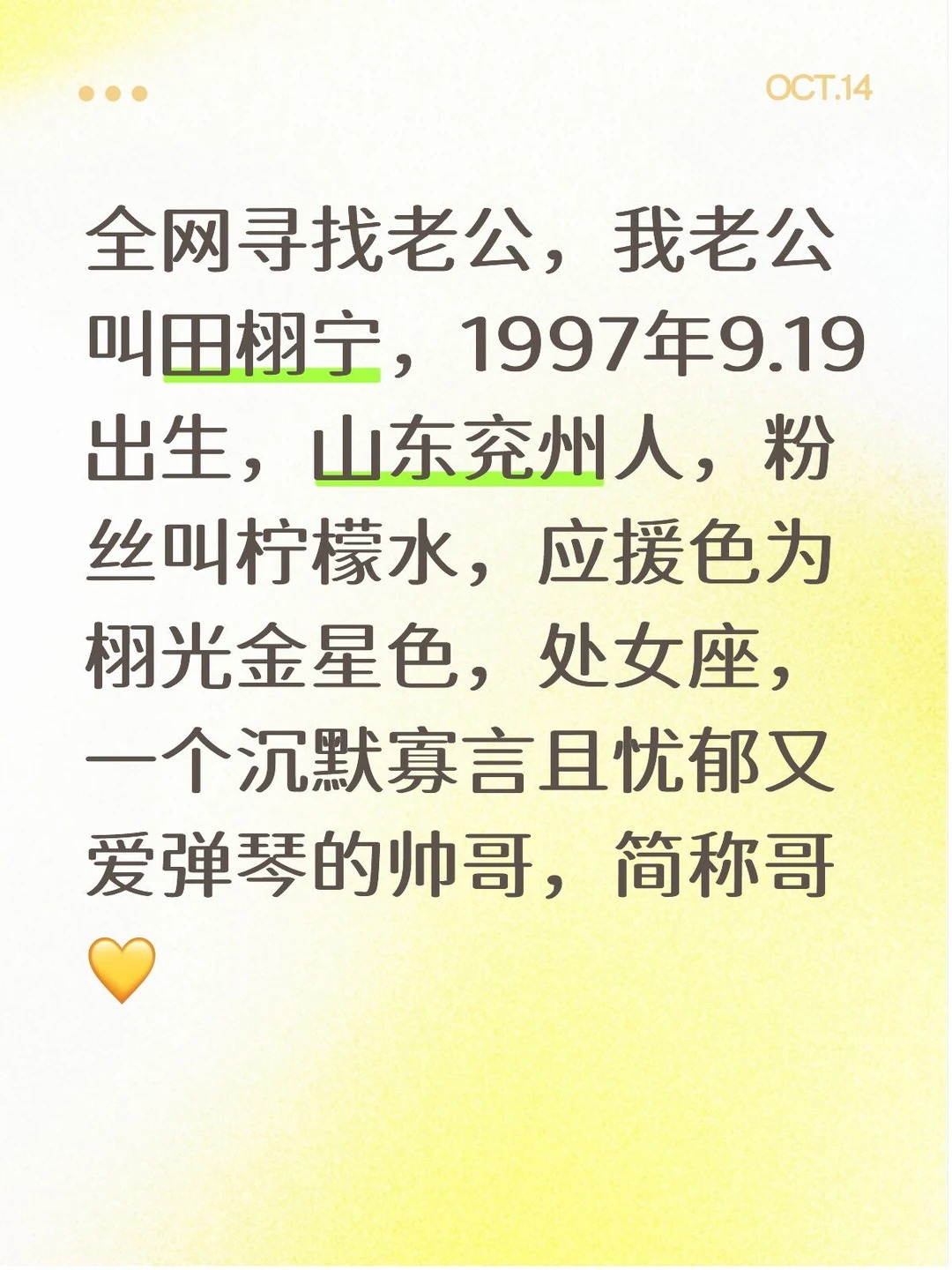 田栩宁个人资料及图片 简介 